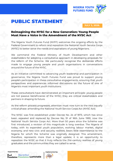 NYFF PUBLIC STATEMENT image